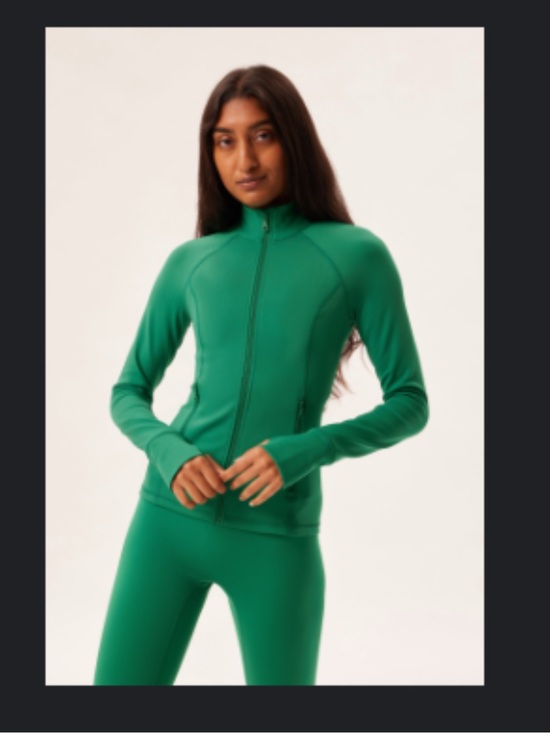 girlfriend collective Jackets & Blazers - girlfriend collective Green Full-Zip Active Jacket